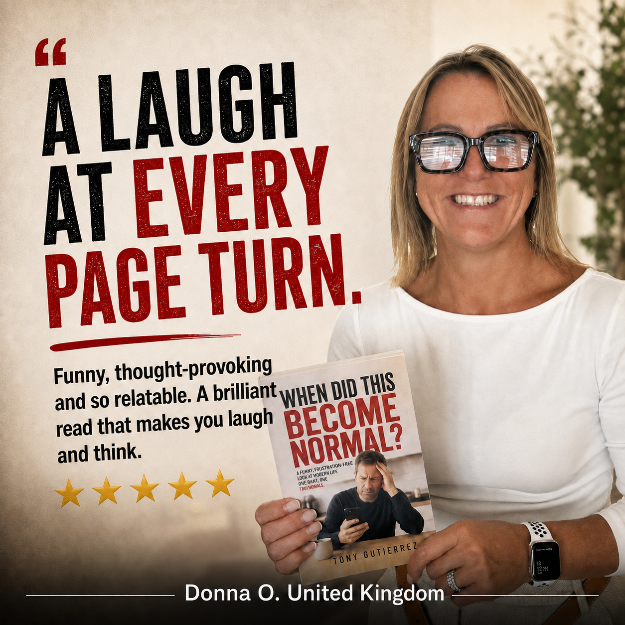 Reader review: "A laugh at every page turn." Donna O., United Kingdom